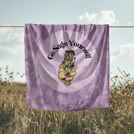 Go Sage Yourself-Throw Blanket - LoveLocsLiving