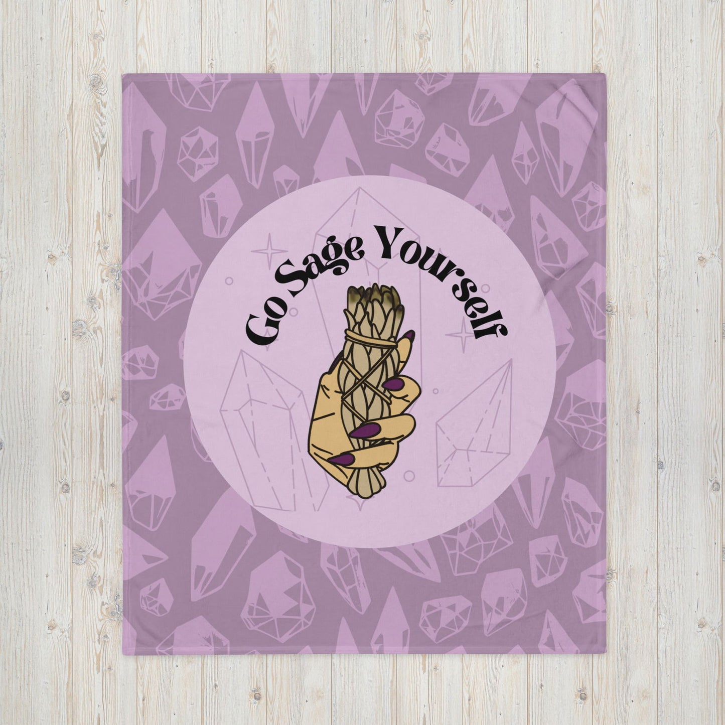 Go Sage Yourself-Throw Blanket - LoveLocsLiving