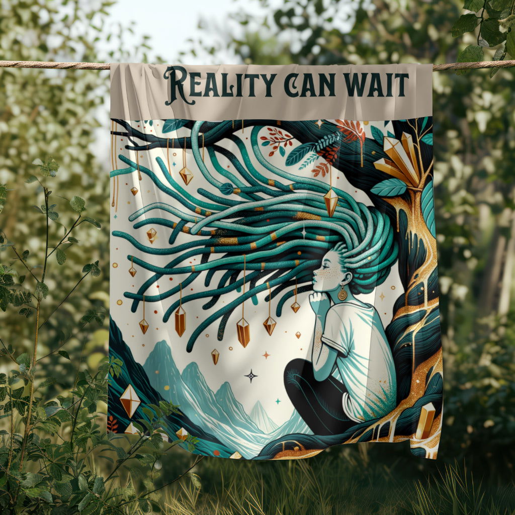 Reality Can Wait- Throw Blanket - LoveLocsLiving